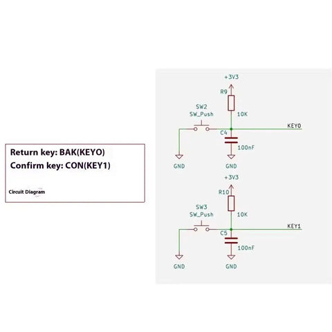 Circuit diagram for Dope 0.96 Inch And 1.3 Inch OLED Display Module With EC11 Rotary Encoders I2C Interface LCD Screen