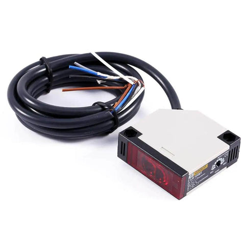 Omron E3JK R4M1 Reflective Photoelectric Switch Sensor with 1.5m cable, 4m induction distance, proximity sensor for object detection