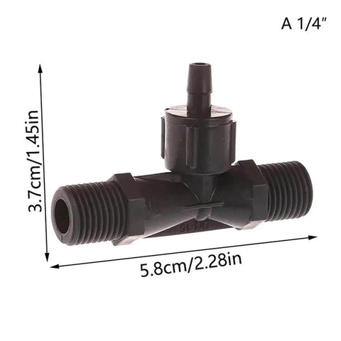 Pro Grade Venturi Ejector For Ozone And Water Mixing With Built In Anti Backflow Valve plastic assembly side view