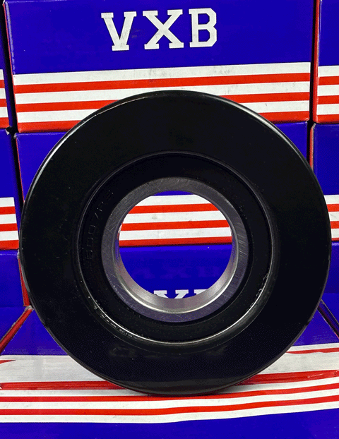 PU35x88x25-2RS PU Covered Bearing - Black tire 35x88x25mm Sealed
