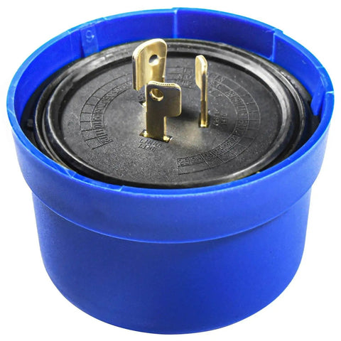 Photocell Dusk To Dawn Sensor With Dimming Receptacle For Outdoor Lighting Twist Lock Plug Base in blue housing