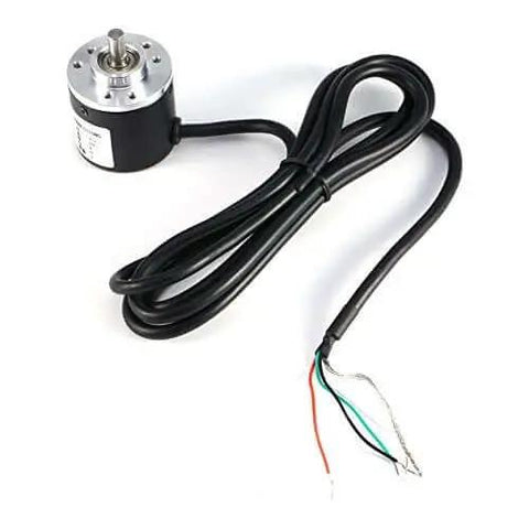 Photoelectric Incremental Rotary Encoder 600 P R, 6mm Shaft, 5-24 VDC, AB Phase Output with long cable and wiring