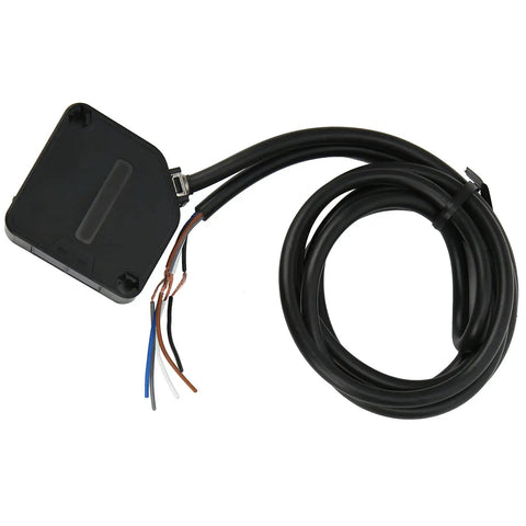Photoelectric Sensor Switch 24-240V AC/DC with 5 Meter Detection Beam, VR Adjustable Sensitivity, Black Casing and Wiring