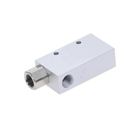 Side view of Powerful Pneumatic Vacuum Ejector Generator For Industrial Automation CV20 Series, compact metal unit with air connector.
