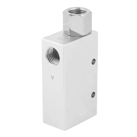 Pro Grade Pneumatic Vacuum Generator Ejector CV-15HS Venturi Valve For Industrial Use, 1.5mm Nozzle, Rp1/4 Threads, Aluminum Block