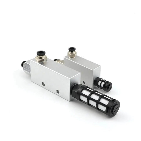 Pro Grade Vacuum Suction Cup Ejector System with precise negative pressure control for delicate parts, silver and black components