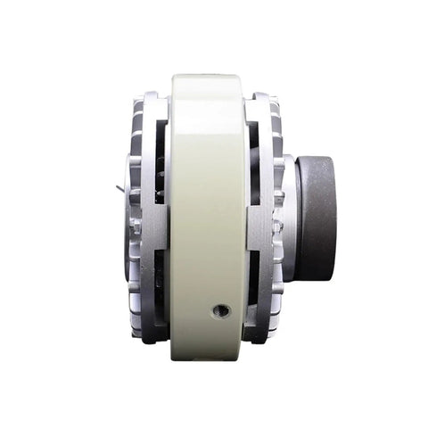 Side view of Magnetic Particle Clutch And Powder Brake For Precise Torque Control In Printing Slitting And Cutting Machines Hollow Shaft Design