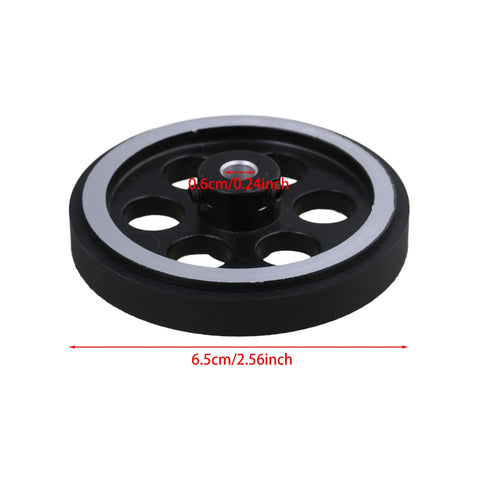 Rotary Encoder Wheel 200mm Circumference 6mm Inner Diameter Pro Grade Aluminum and Rubber Construction 2 Pack