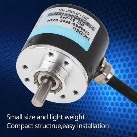 High Tech Optical And Rotary Photoelectric Encoder With 3-Phase DC 5-24V, Solid Shaft, Pro Grade Sensor, Model 360Z
