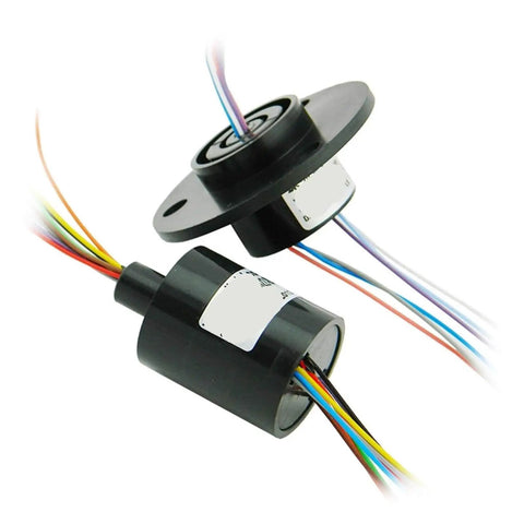 Six-Way Conductive Slip Ring With 2A Rating For Stage Lighting, Visible Rotary Joint, durable slip ring, IP51 protection, 200mm lead wire.