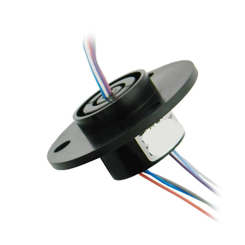 Six-Way Conductive Slip Ring Assembly For Stage Lighting, 2A Collector Ring with Visible Rotary Joint for Moving Lights