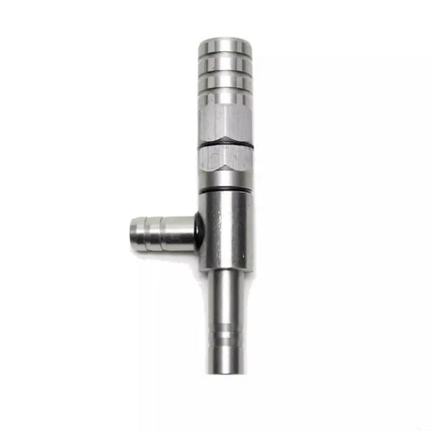 Stainless Steel Venturi Vacuum Pump Water Jet Ejector for lab filtration, front view, compact corrosion-resistant unit.