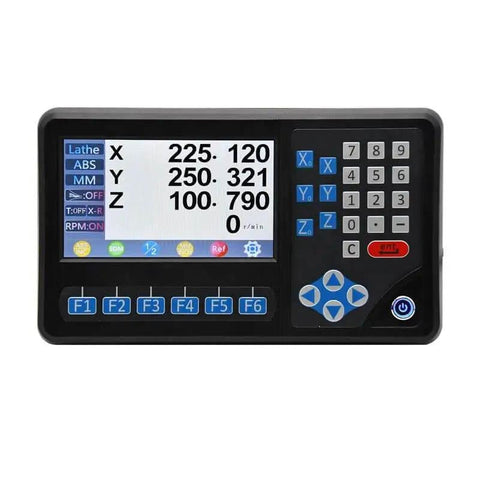 Three Axis DRO RPM LCD Digital Readout With 7 Inch Screen for lathe milling Bridgeport knee mill machines, multi-function display