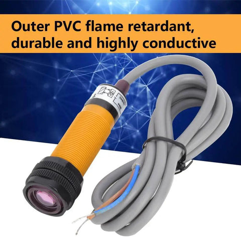 Through Beam Photoelectric Sensor 5 Pair NPN Normally Open, 6-36V DC, 300mA, with durable PVC covering and wires