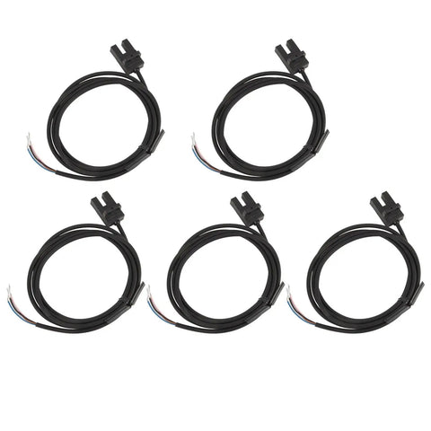 Set of 5 U Shape Photoelectric Sensor Switches with 5mm Sensing Distance, DC 5 to 24V, NPN Output, Slot Type for Automation and Conveyor Lines