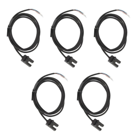 U Shape Photoelectric Sensor Switch With 5mm Sensing Distance, DC 5 to 24V, SX673, NPN Output, in 5-piece pack for automation