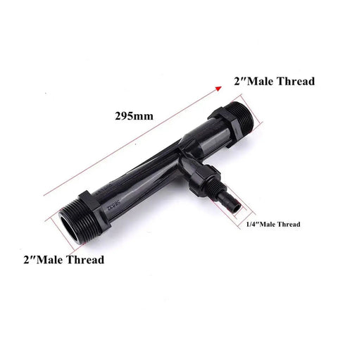 Venturi Water Ejector Mixer 2 Inch UPVC Dope Gas Liquid Fertilizer Applicator For Aquarium Fish Tank And Garden Irrigation Pipe Fittings