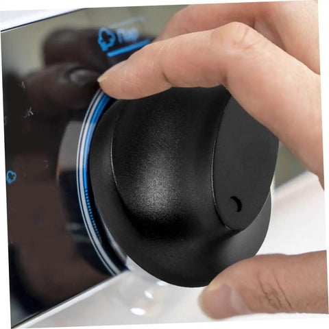 Hand turning universal timer knobs replacement for ovens, sterilizers, and rice cookers, black plastic rotary encoder with precise timing.