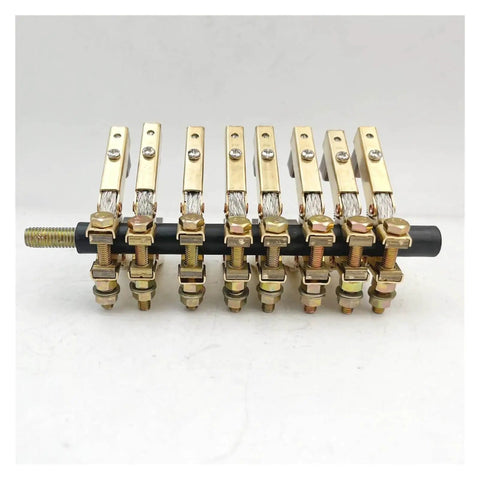 V Shape Carbon Brush Holder Assembly Eight Pack For 8 Way Slip Ring Motor 6x12 Copper Brushes With Spring Pressure J204 J164 Replacement Parts
