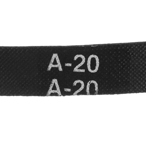 Close-up of a black belt labeled 'A-20' used in ✝️ 4-Pack Utility Cart 508 mm Platform for heavy cargo transport.