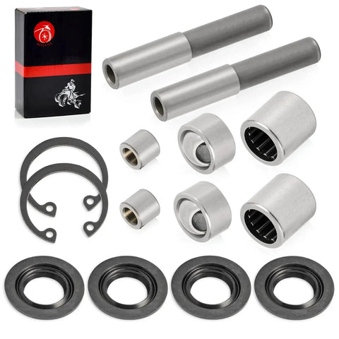 2 Set Front Upper A-Arm Bearing Seal Ball Joint Sleeve Kit For Brute Force KVF750 KVF650 4x4i 2005-2013 with components displayed