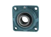 1-1/4 in Set-Screw 4-Bolt Flange Bearing Unit with Iron Housing and Locking Screw, UCCJO307-20 Replacement Pillow Block Single