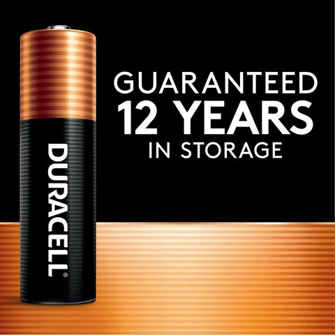 AA Alkaline Batteries 36 Pack With Power Boost For Everyday Devices, featuring Duracell long-lasting guarantee