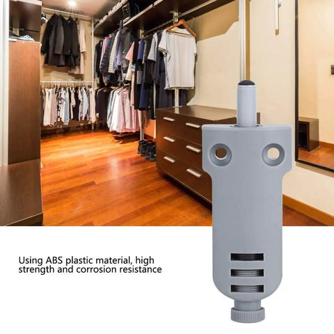 Soft Close Damper for Cabinets and Drawers, ABS Plastic Buffer with Adjustable Damping, 5 to 15 kg Load Capacity, front view