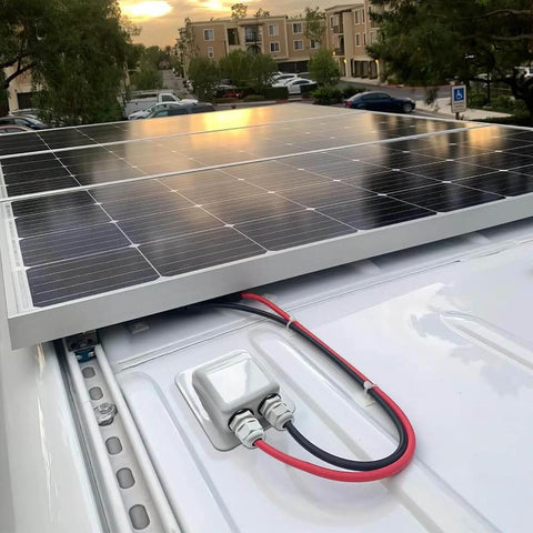 Weatherproof ABS Cable Entry Gland For Solar Projects All Cable Types 2mm2 To 6mm2 Dia, Perfect For RV Campervan Boat Setups