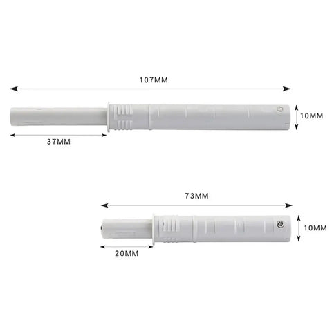 Door Cushion Damper For Kitchen Cabinets Wardrobe Doors And Drawers Silent ABS Plastic Buffer With Measurements Shown