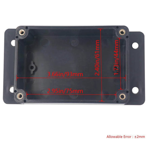 Two Pack ABS Outdoor IP65 Waterproof Electrical Project Boxes With Cable Glands Durable Junction Enclosures Interior View