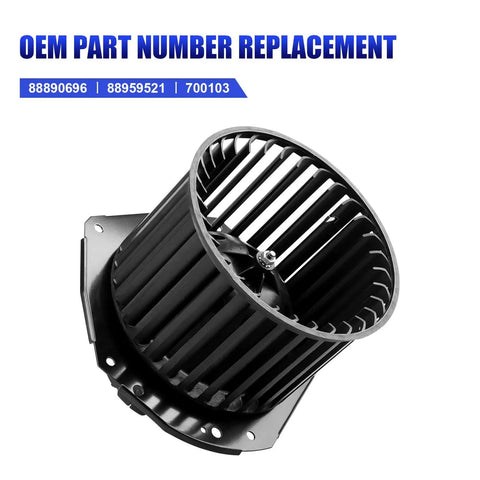 Direct Fit Replacement AC Blower Motor With Fan For 1992 1993 1994 1995 1996 Chevy Silverado Suburban 1500 2500 Tahoe GMC