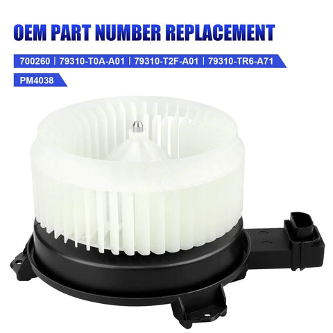 AC Blower Motor With Fan Compatible With Honda CRV Civic Accord Acura RDX ILX 2012 2013 2014 2015 2016 2017 HVAC Heater