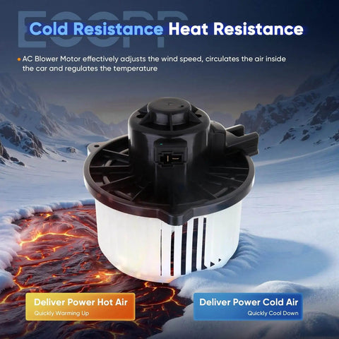 AC Blower Motor For Hyundai Accent Veloster Tucson Genesis Coupe And Kia Sportage Front Heater Fan Replacement 971111R000 700286 Direct Fit Easy Install Durable Performance Quiet Operation By ECCPP
