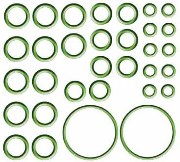 Assorted green o-ring seals for Air Conditioning Compressor And Repair Kit For Honda CRV 2007 2008 2009 2010 2011