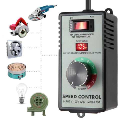 Variable Speed Control Display AC motor speed controller 120V - Variable Speed Contro...