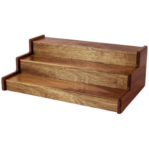 Acacia Wood 3 Tier Spice Rack For Cabinet Or Kitchen Expands From About 12 Inches To About 21 Inches With Clear View Spice Organizer