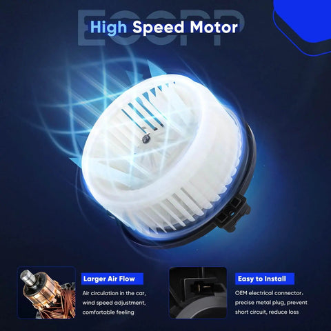 AC Blower Motor Replacement For Acura And Honda ECCPP Beef Up Your Ride Front Heater HVAC 700005 high-speed motor image