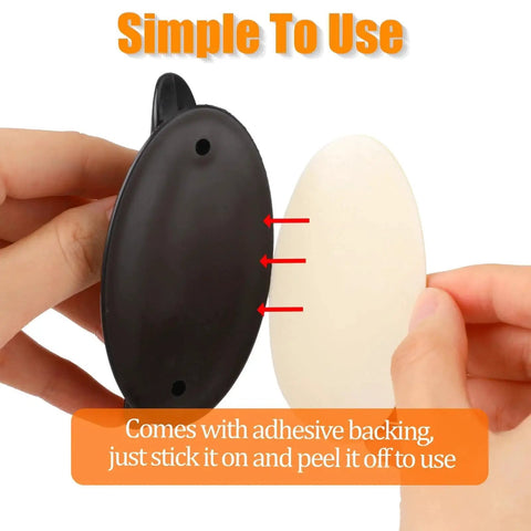 4 Pack Black Adhesive Cabinet Knobs Peel And Stick No Drilling Self Adhesive Drawer Pulls with strong adhesive backing