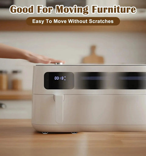 Adhesive Caster Wheels For Appliances, 360 Swivel Mini Rollers With Self Adhesive Tape on kitchen countertop