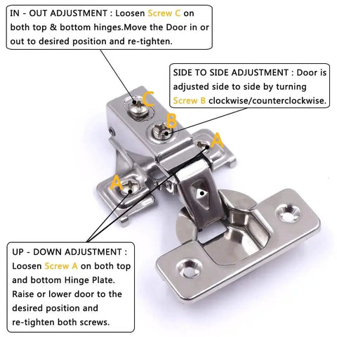 Soft Close Cabinet Hinges 20 Pack For One Half Inch Partial Overlay Cabinets 35mm Cup 100 Degree Opening Angle Stainless demonstration