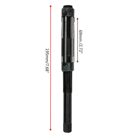 Adjustable Hand Reamer For Precision Metalworking HSS Chucking Reamer With Square End Fits 21 To 23 Mm Holes shown upright
