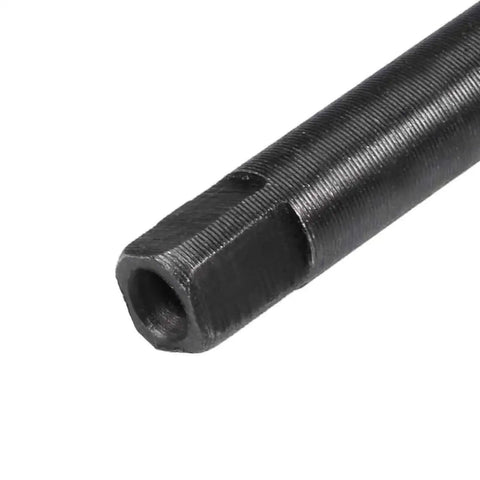 Close-up of Adjustable Hand Reamer 13.75 To 15.25mm H8 High Speed Steel With 6 Flutes Milling Cutter For Metalwork, tool end view.