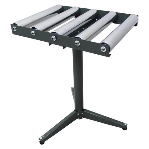 ✝️ 5-Roll Adjustable Height Conveyor Stand - 250 lbs Capacity, 23.9"-41.6" Height Range, Chrome-Plated Rollers for Heavy-Duty Material Handling