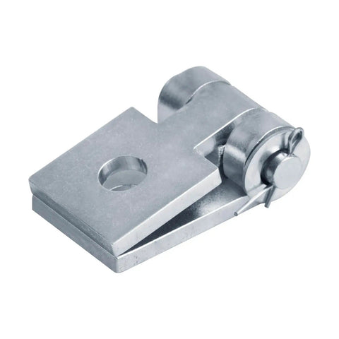 Six piece two hole adjustable hinge brackets for 1-5/8 inch strut channel, 7/32 inch thick with 9/16 inch mounting holes