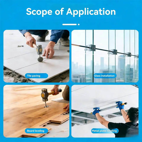 Scope of application for Adjustable Height Countertop Leveler Pro With Powerful Vacuum Suction Grip Durable Rubber Cups for granite marble quartz