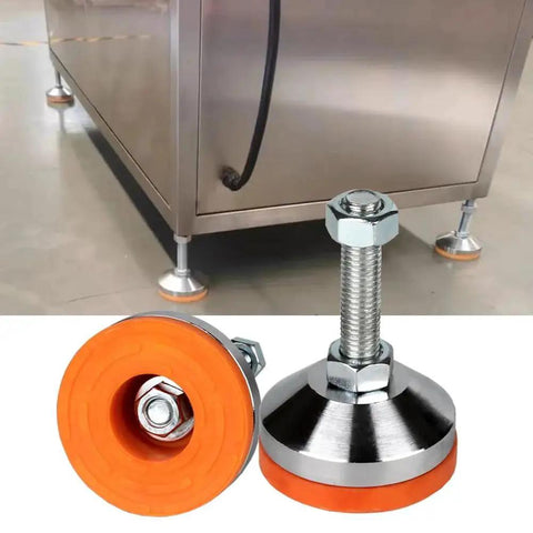 Heavy Duty Adjustable Leveling Feet Set for Workbenches Machines and Cabinets, 4 Pack, 2.36 Inch Base Diameter, M12 Thread