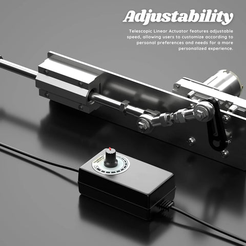 Amazon Tools Reciprocating linear actuator with adjustable telescopic motor and speed controller, 24V, 120RPM, 2–8 cm