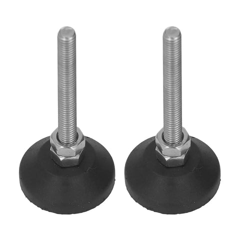 Adjustable M6 Vibration Isolation Leveling Feet With 50mm Height Range Nylon Swivel Mounts 30mm Base For Furniture And Industrial Machinery Equipment Applications