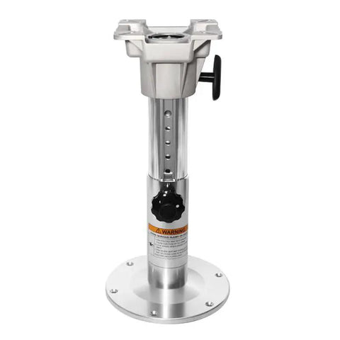 KMLai adjustable boat seat pedestal by Amazon, marine-grade, base flange, height 12.8-18.1 in, locking knob